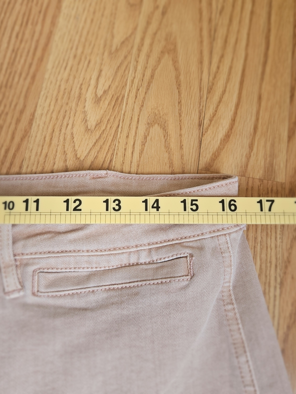 OAT New York High Rise Wide Leg Cropped Pants Dusty Pink Rose Size 12 / 31 - Picture 8 of 16